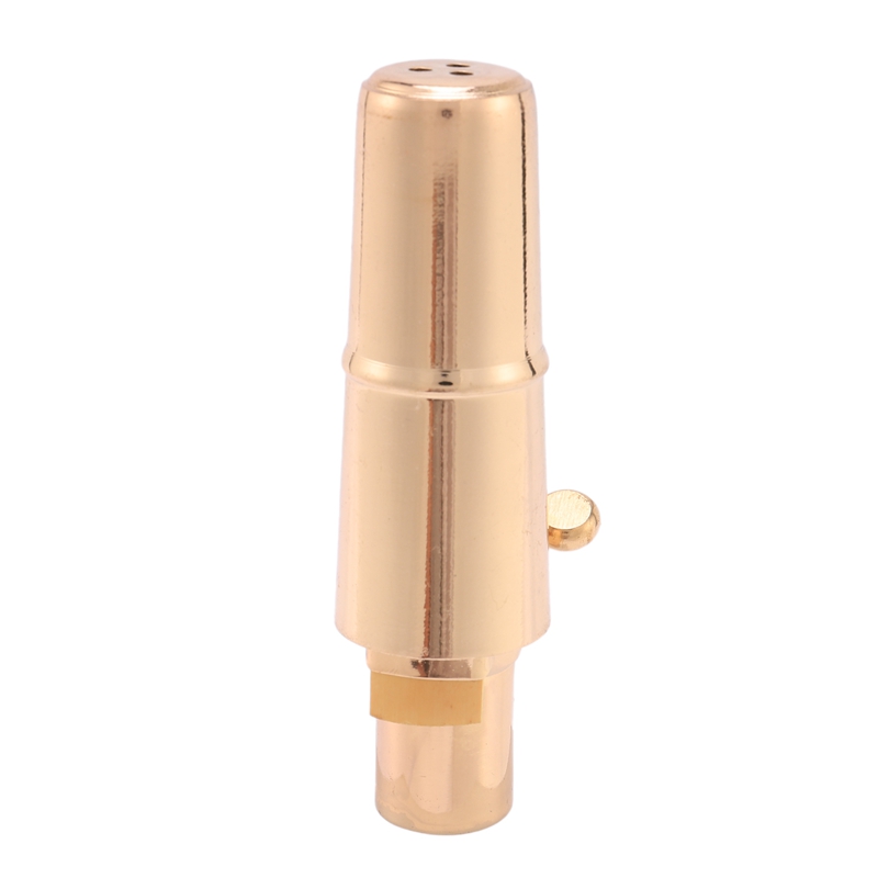Golden Alto Sax Saxophone Mouthpiece with Cap and Ligature Musical