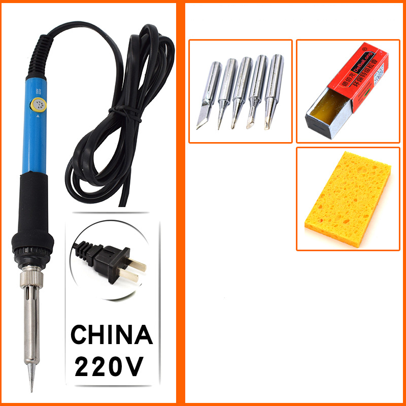 15PC 60W Electric Solder Iron Mini Soldering Iron Adjustable