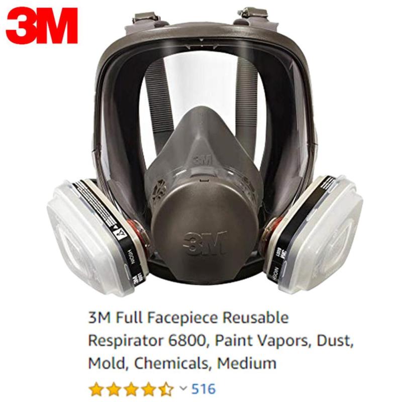 Ready Stock 3M 6800 Respirator Full Face Volcano Eruption FaceMask Kit