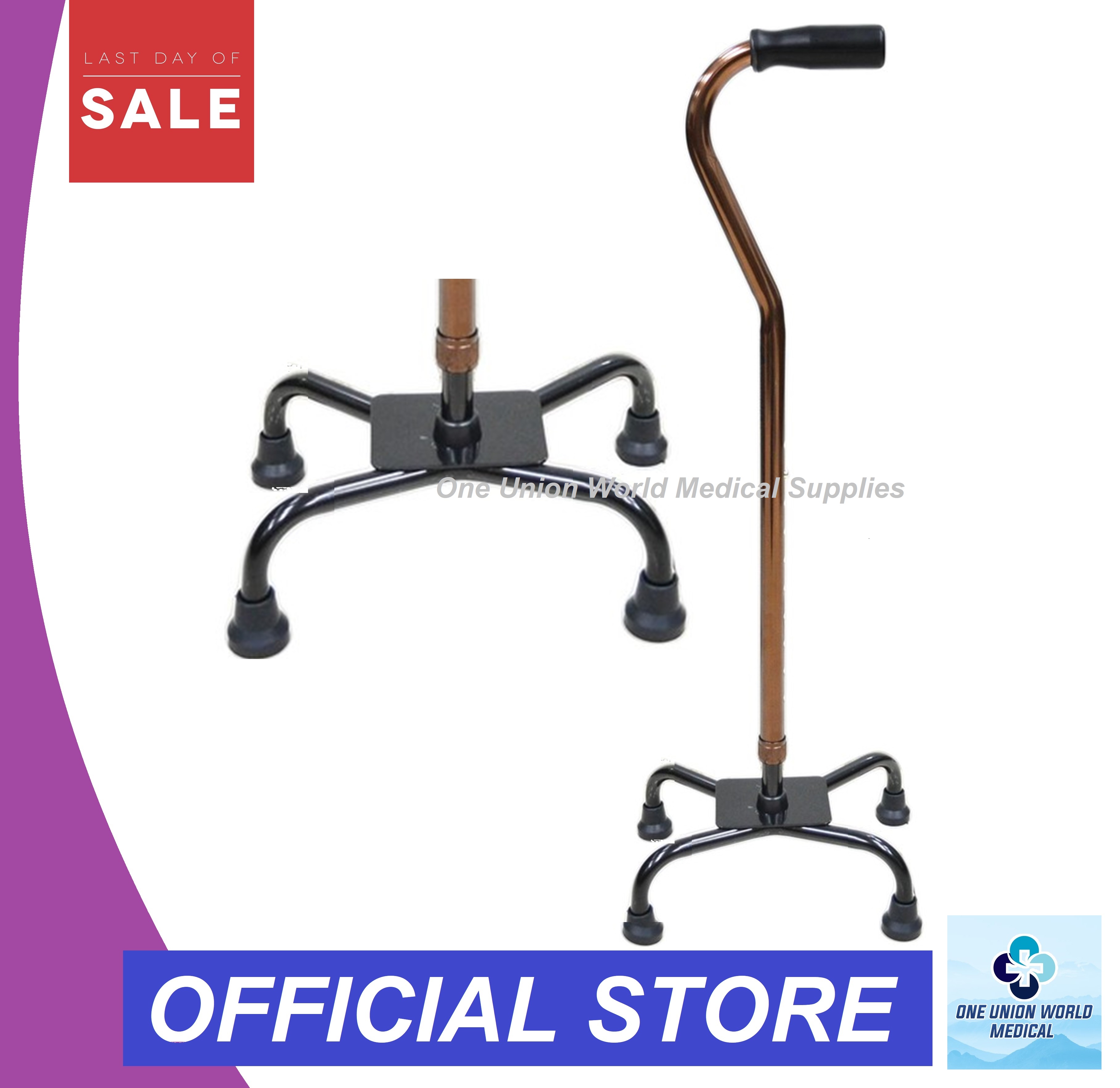 Adjustable Aluminum Quad Cane for Adult Adjustable Quad Cane Lazada PH