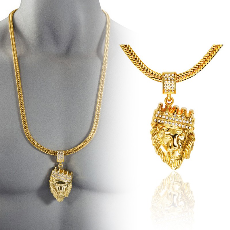 Shop 18k Gold Lion Head Pendant with 