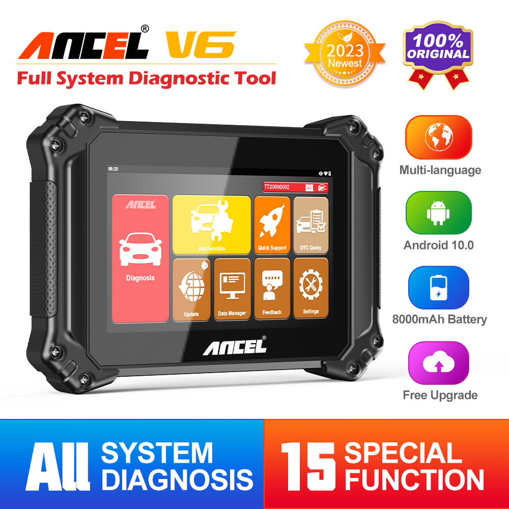 Local Delivery】ANCEL V6 PRO+ Bidirectional Scan Tool Enhanced BT