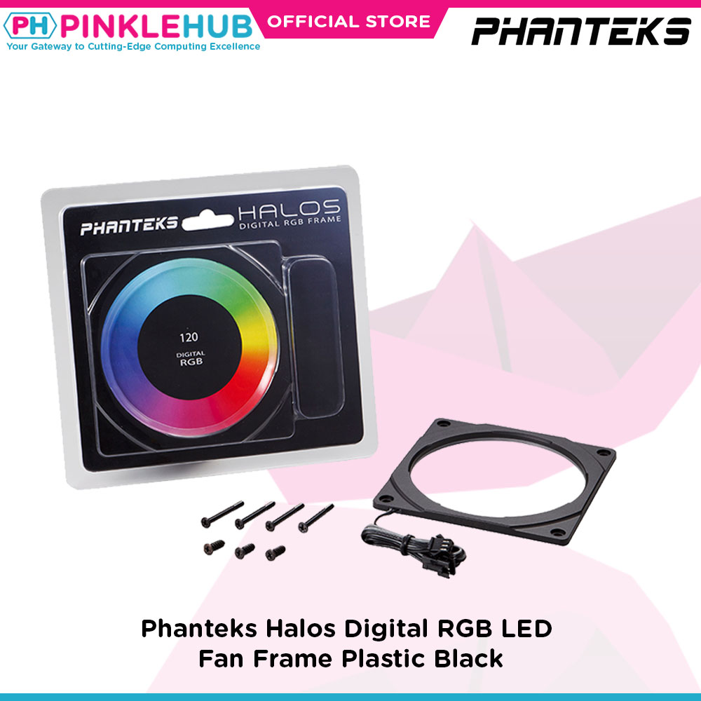 80mm Led Fan Frame PinkleHub | Phanteks Halos Digital RGB LED Fan Frame, Plastic Black ...