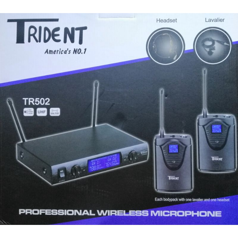 Trident Lapel Mic Tr 502 the Original Wireless Lapel Microphone / skin