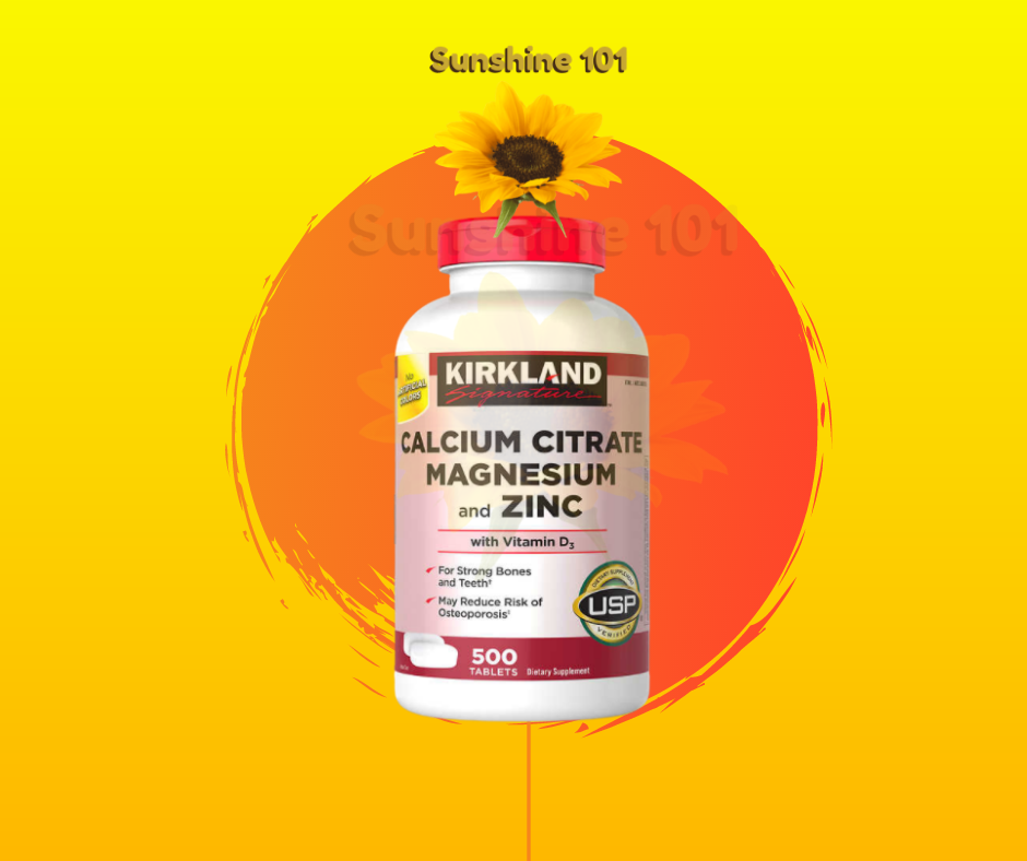 Kirkland CALCIUM CITRATE MAGNESIUM and ZINC with Vitamin D3 500tablets