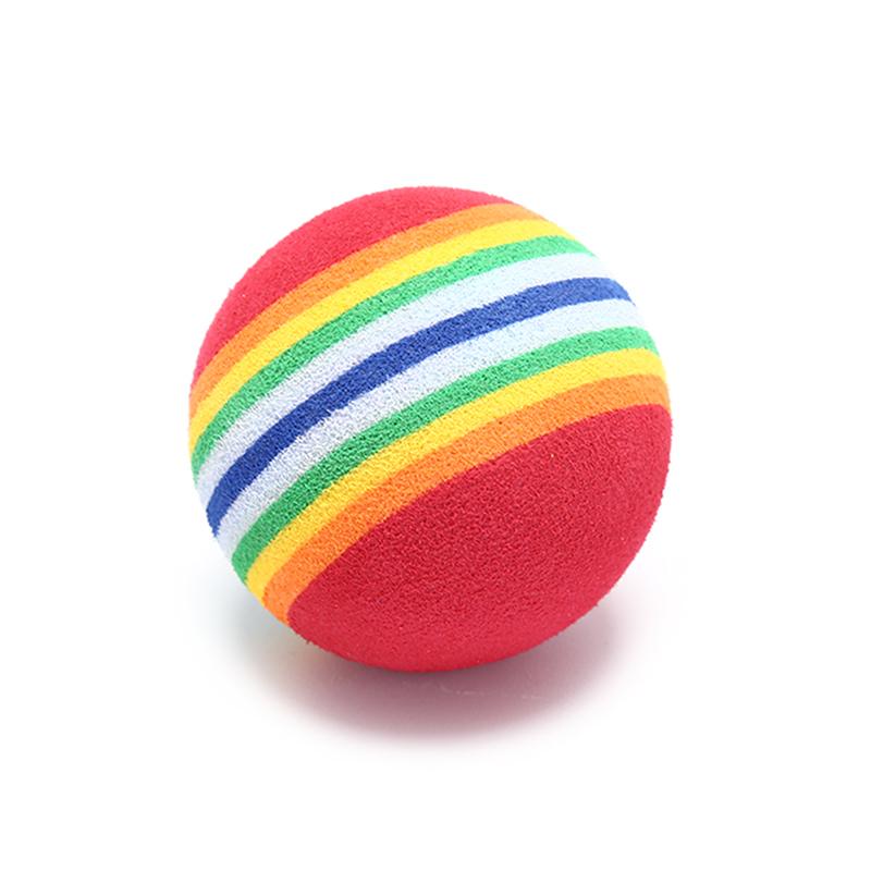Sanba 10Pcs Rainbow Stripe foam Sponge Golf Balls Swing Practice Training Aids