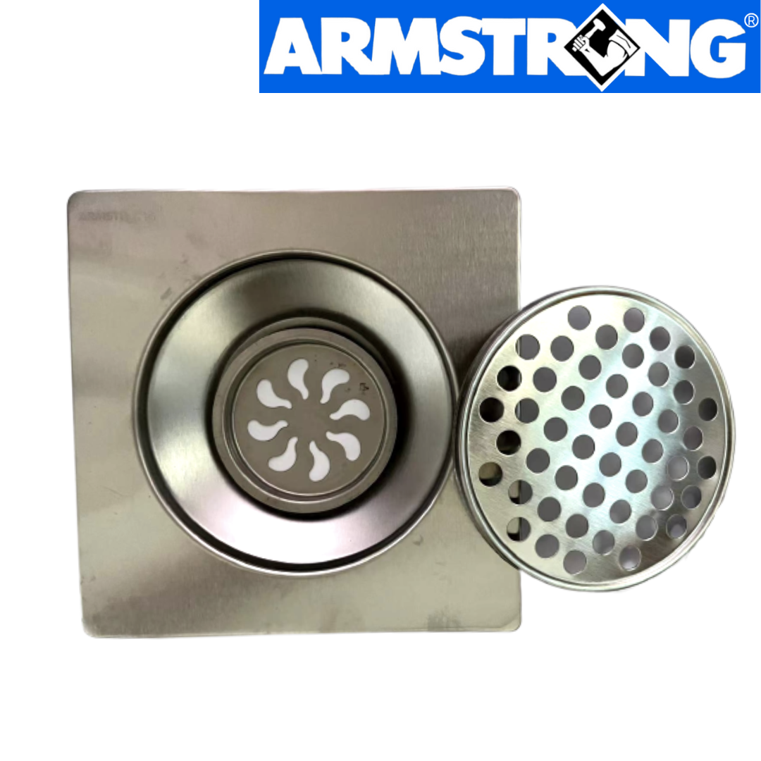ARMSTRONG STAINLESS FLOOR STRAINER 6x6 Lazada PH
