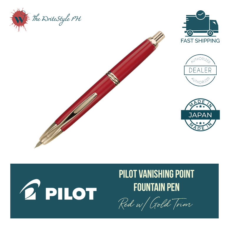 Pilot - Vanishing Point - Fountain Pen - Red