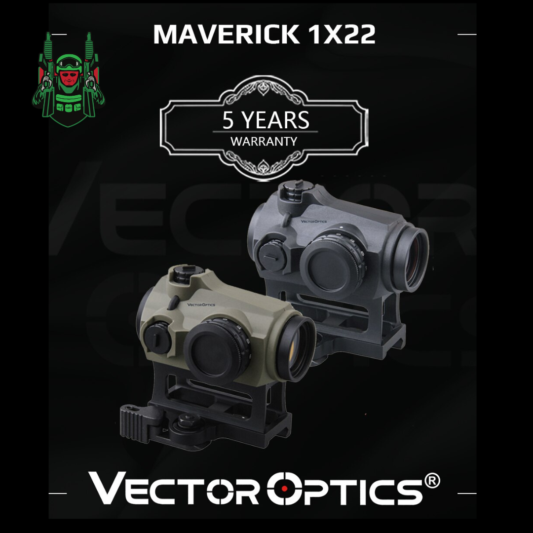 Original VECTOR OPTICS MAVERICK 1×22 Gen 3 MIL SCRD-38