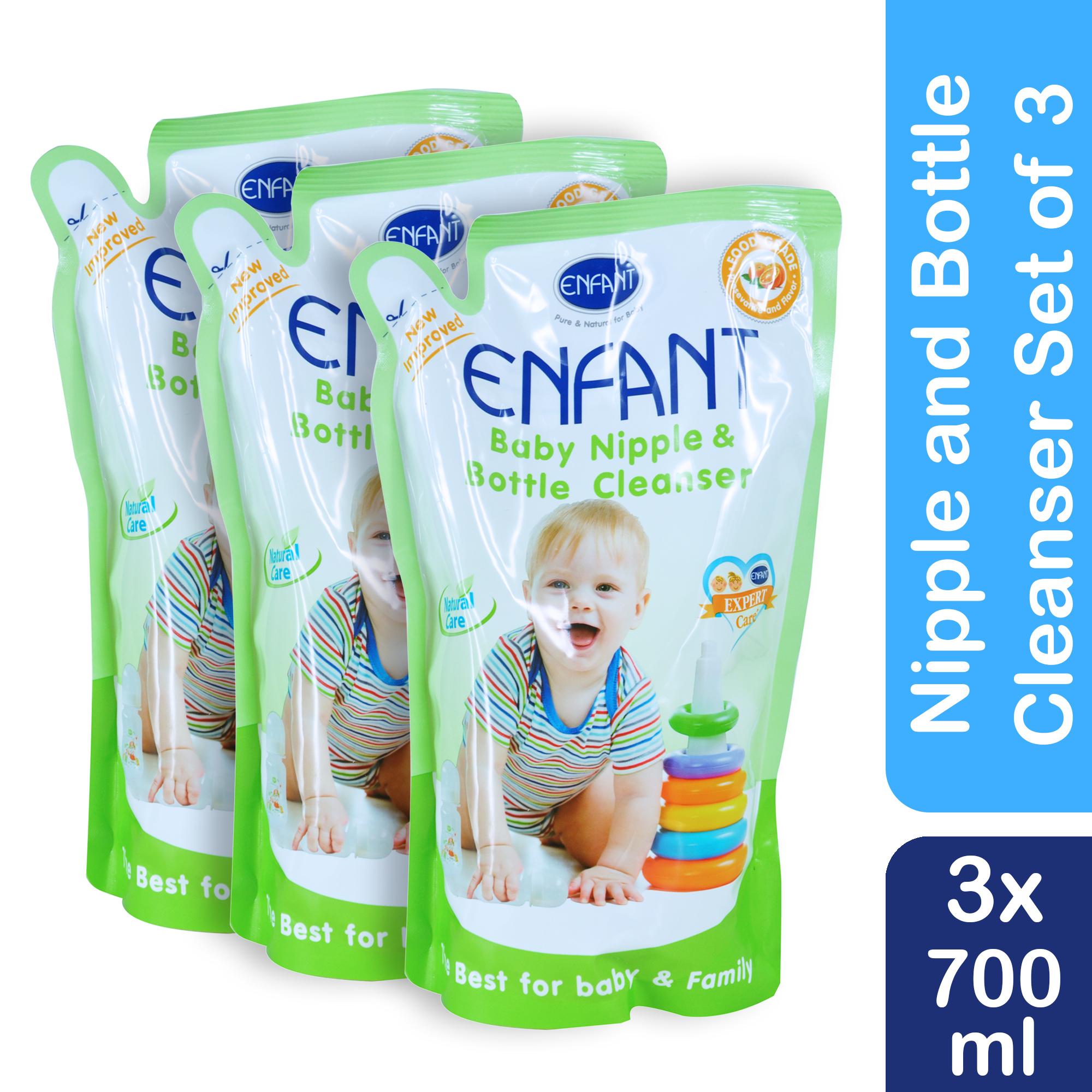 Enfant Nipple and Baby Bottle Liquid Cleanser Bottle Wash Refill 700 ml