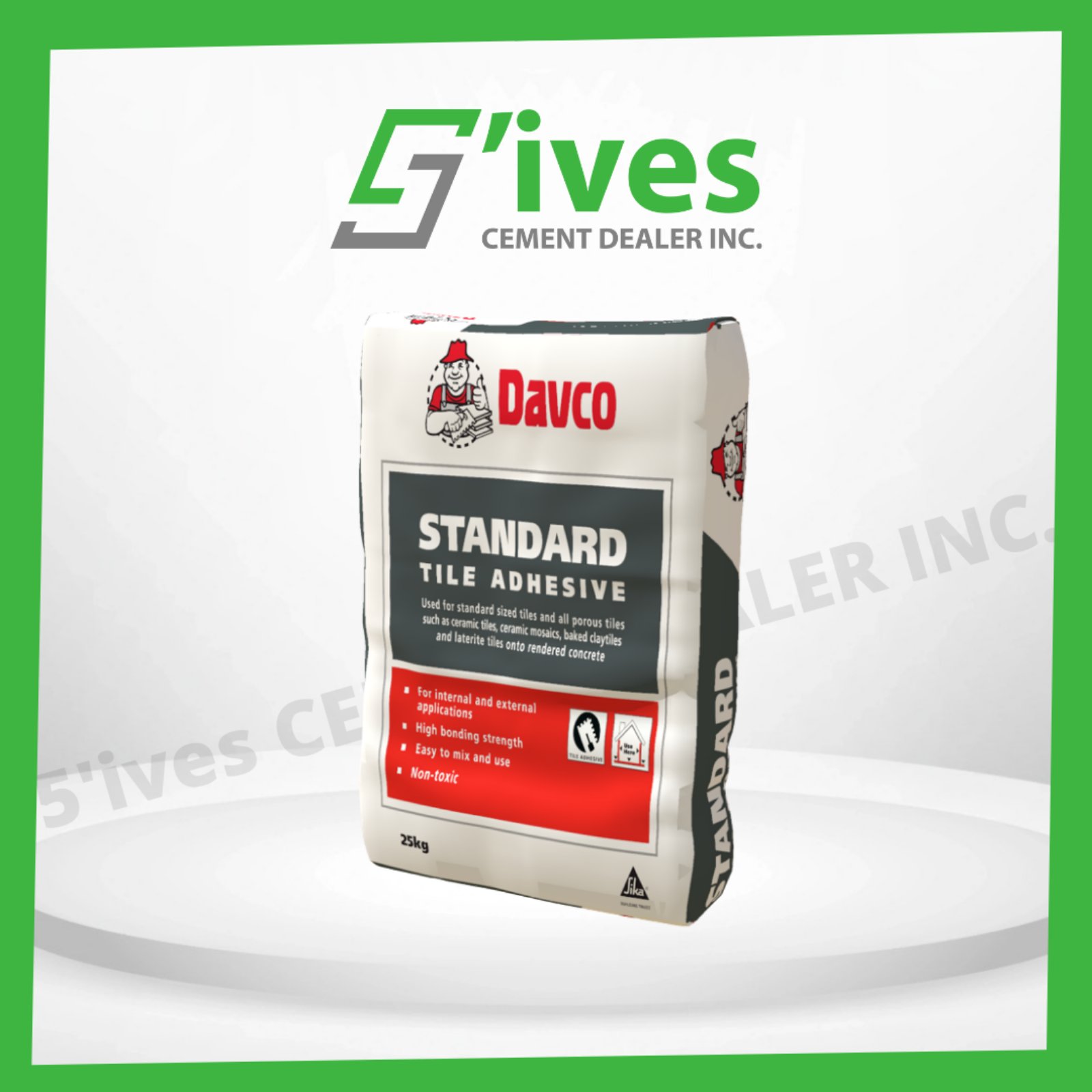 Davco Standard Tile Adhesive (SOLD PER KILO ONLY) Lazada PH