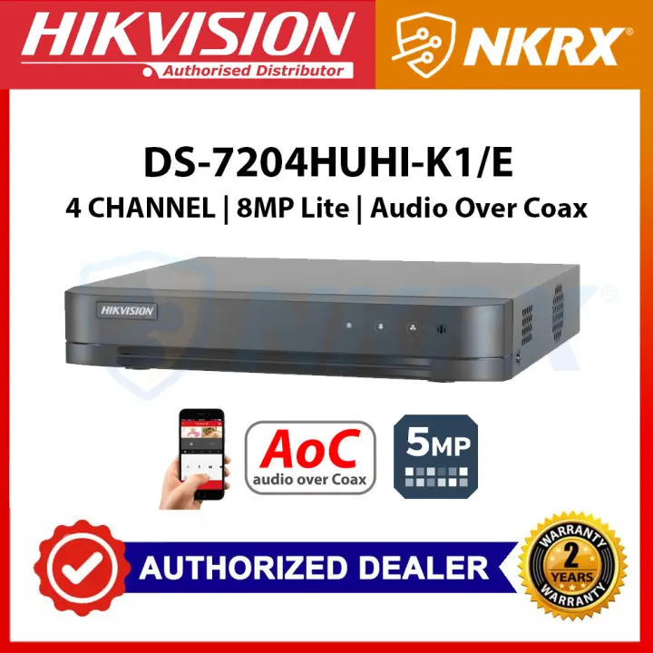 Hikvision 4 Channel Turbo Hd Dvr Ds 74huhi K1 E 5mp 4ch Dvr Cctv Lazada Ph