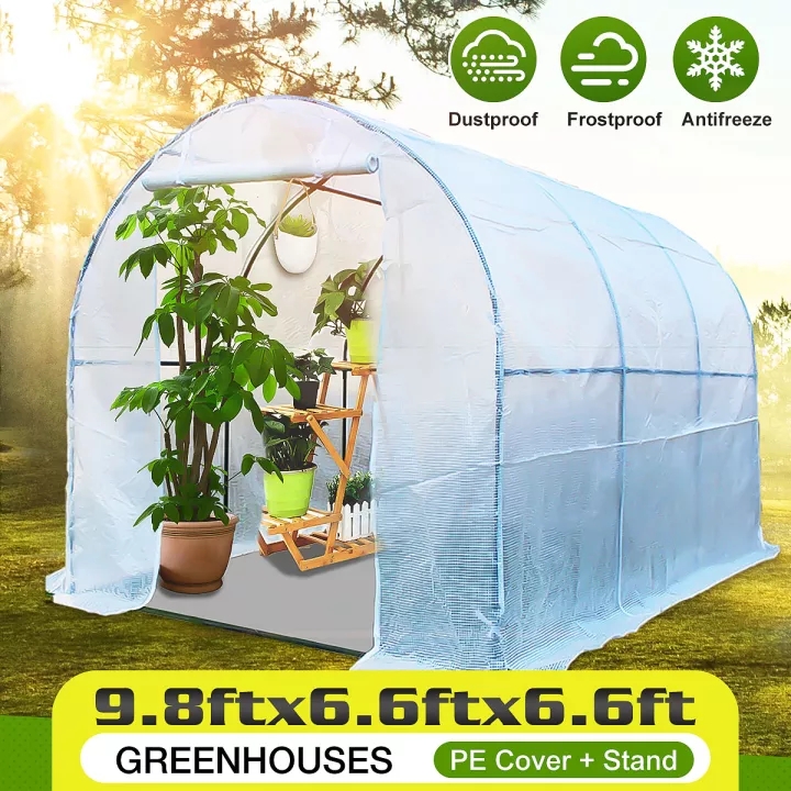 3mx2mx2m Greenhouse Planter House Canopy Plant Gardening Outdoor with