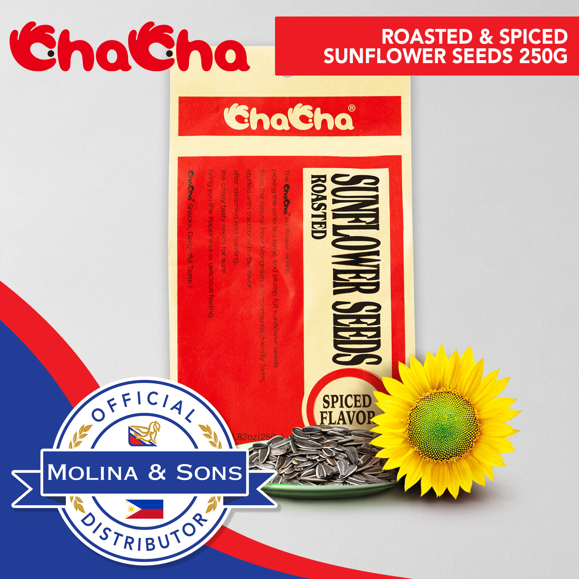 ChaCha Sunflower Seeds Spiced 250G | Lazada PH