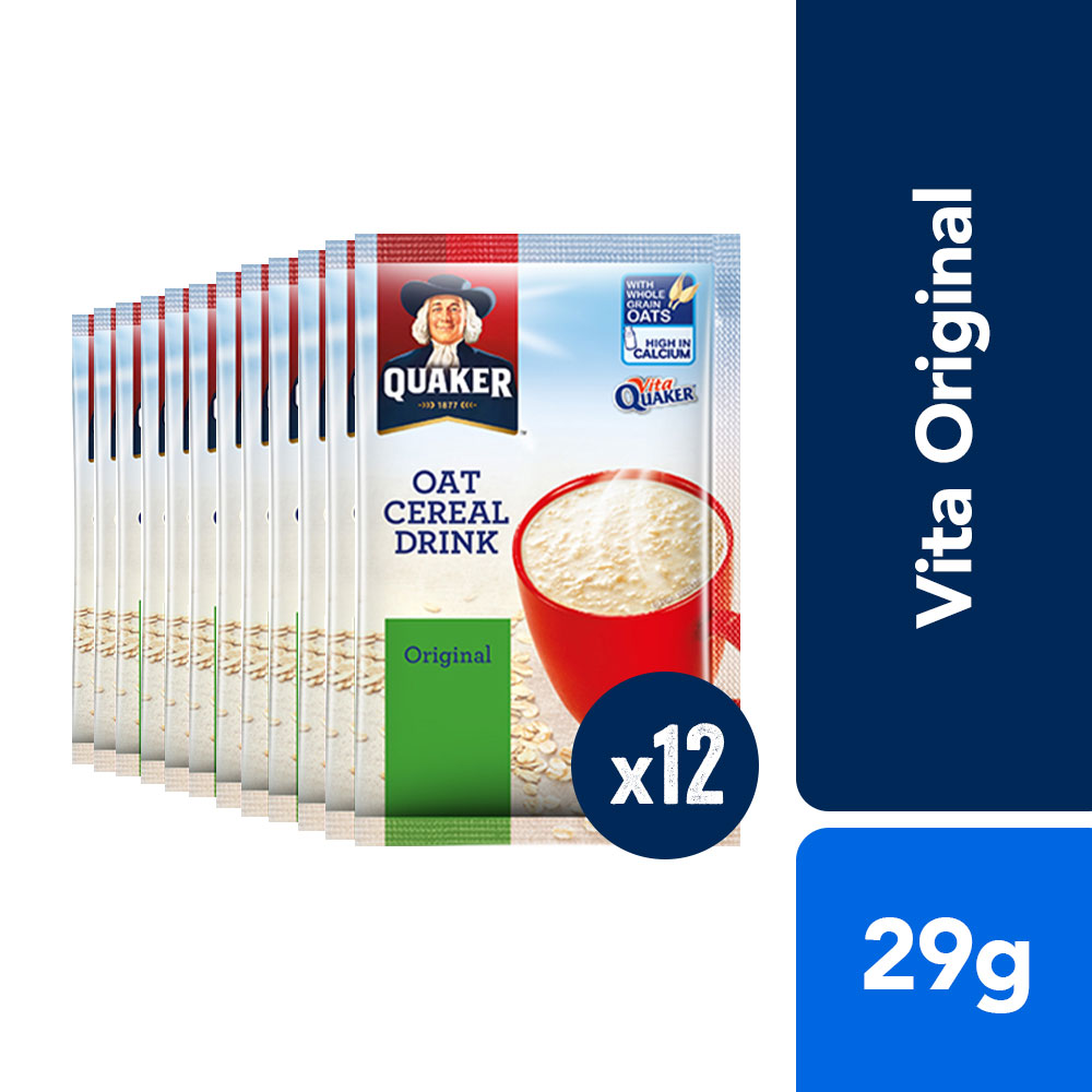 Quaker Original Oat Cereal Drink 29g (Pack of 12) Lazada PH