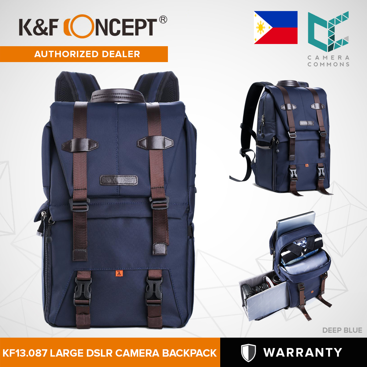 K&F Concept Briller Multifunctional DSLR Camera Travel Backpack for