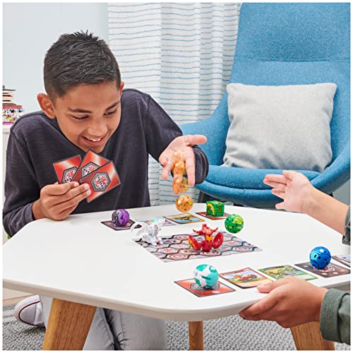 Bakugan Unbox and Brawl 6-Pack, Exclusive 4 Bakugan and 2 Geogan,  Collectible Action Figures, Toys for Kids Boys Ages 6 and Up (  Exclusive)