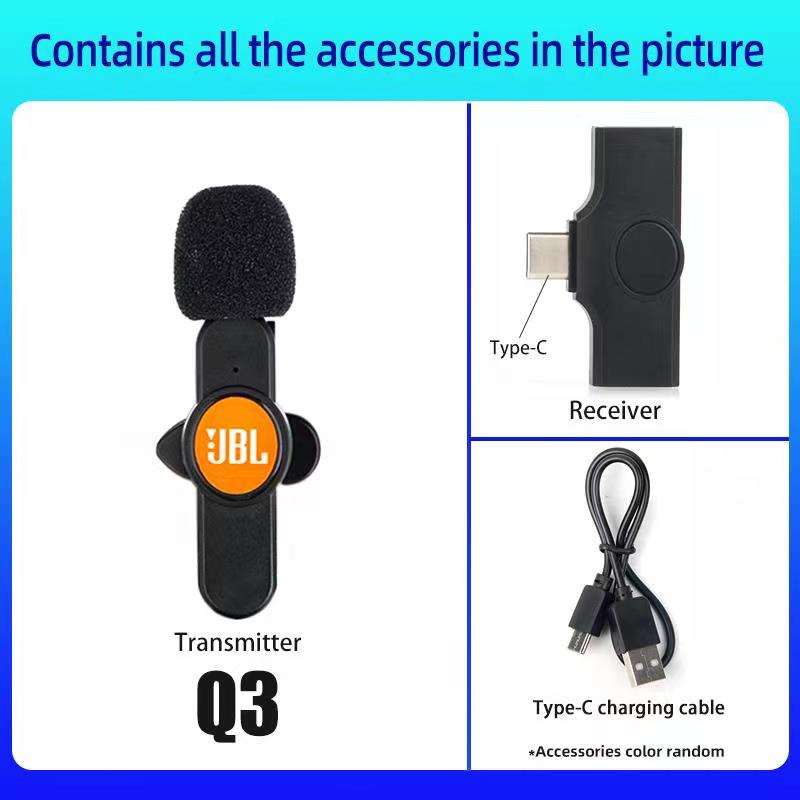 JBL Q1 Wireless Lavalier Mini Microphone for Phone Vlogging Cellphone