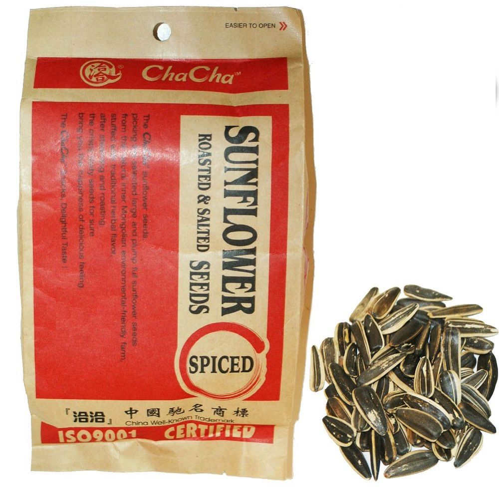 Chacha Sunflower Roasted and Salted Seeds Spiced Flavor 250g