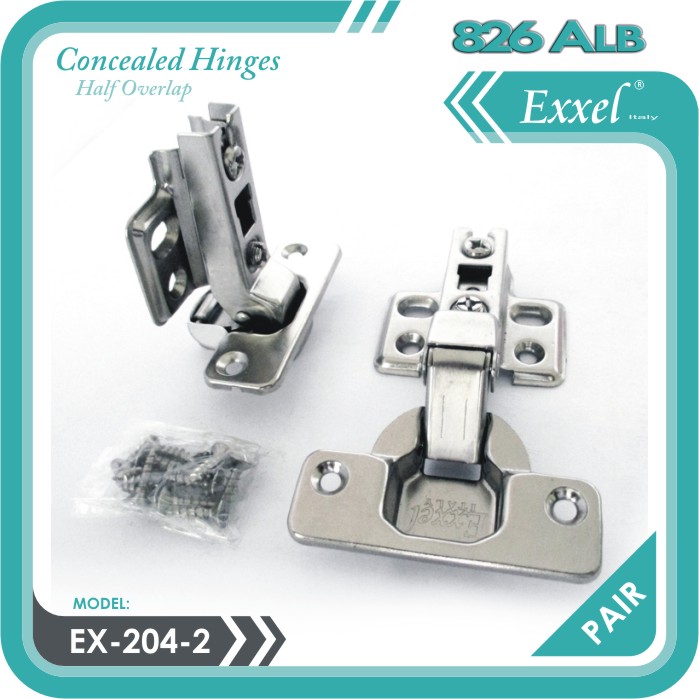 Concealed Hinges Half Over Lap EX2042 2pcs Lazada PH