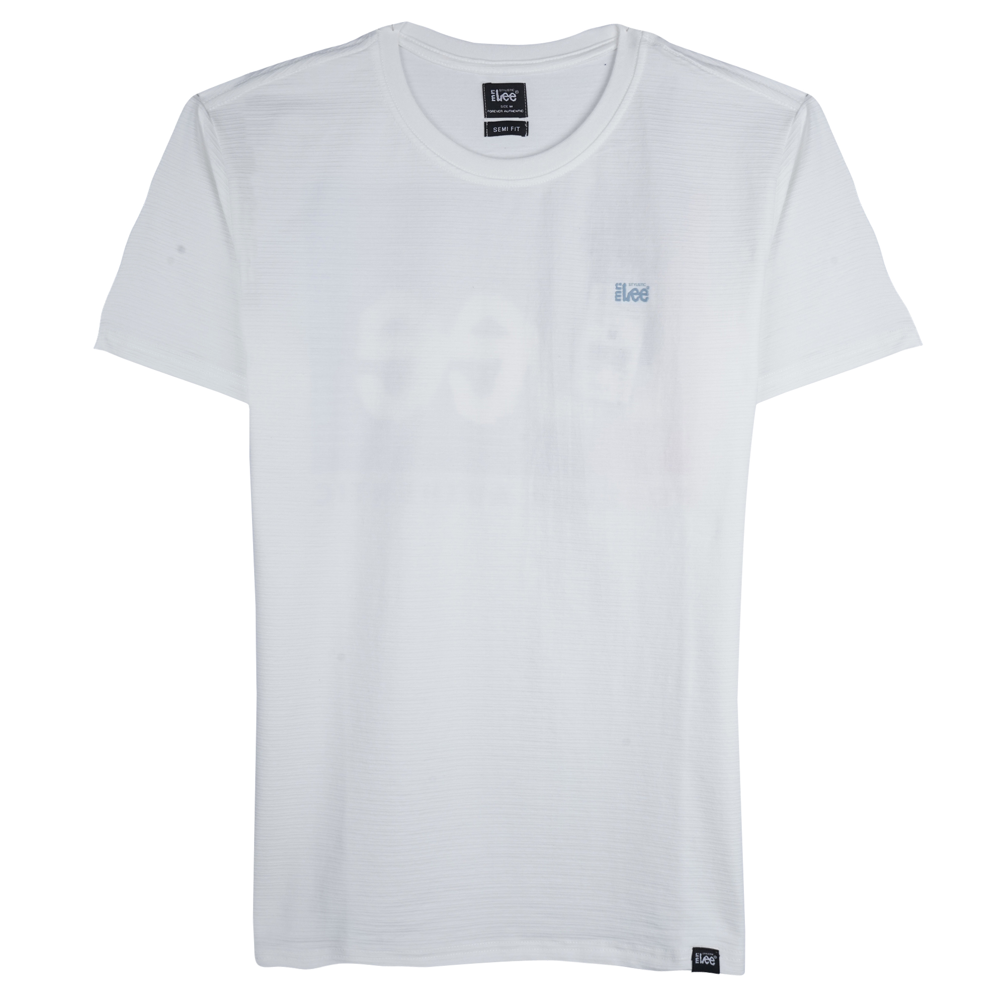 white body fit t shirt