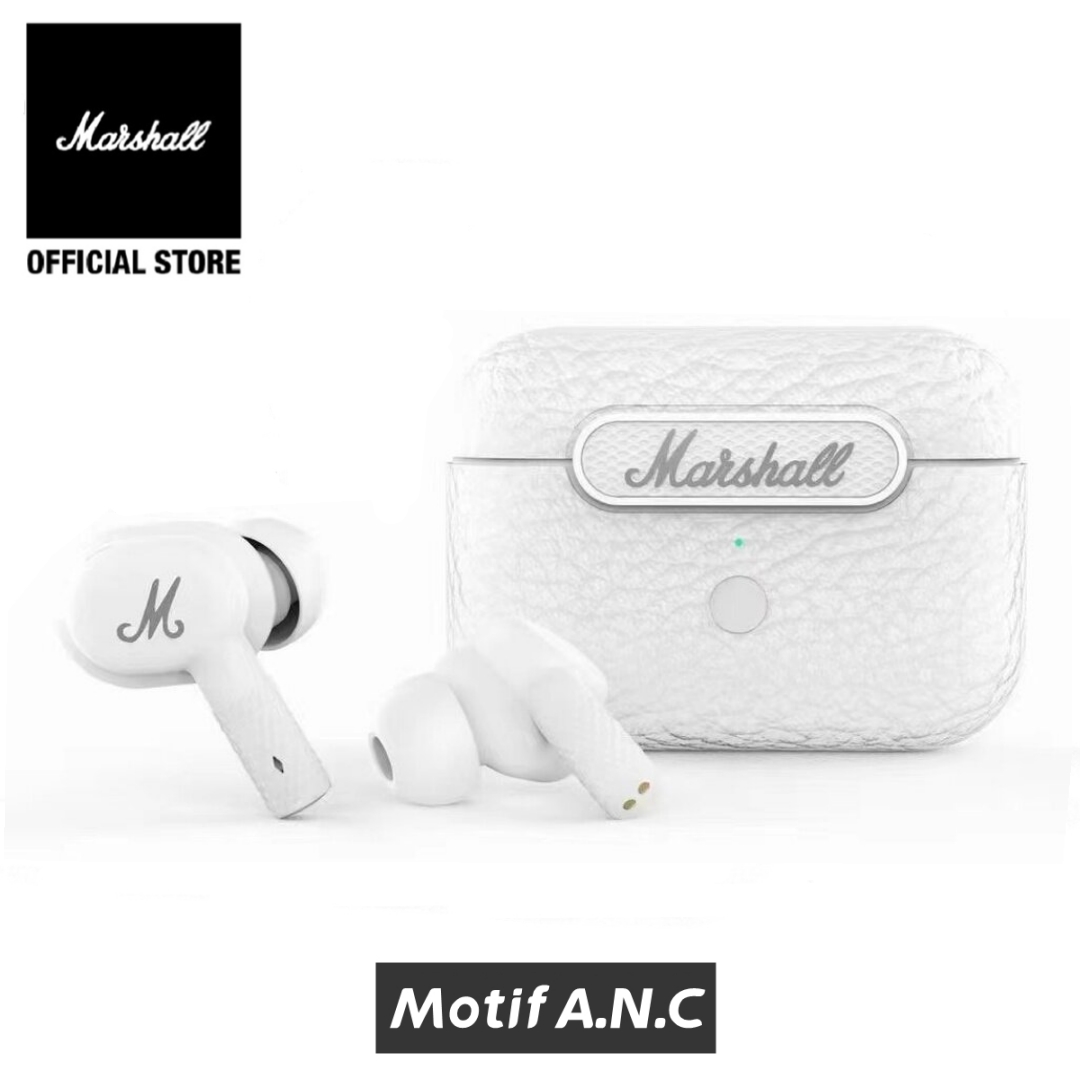 Écouteurs Sans Fil Marshall Motif ANC - Noir - Bluetooth - Neuf