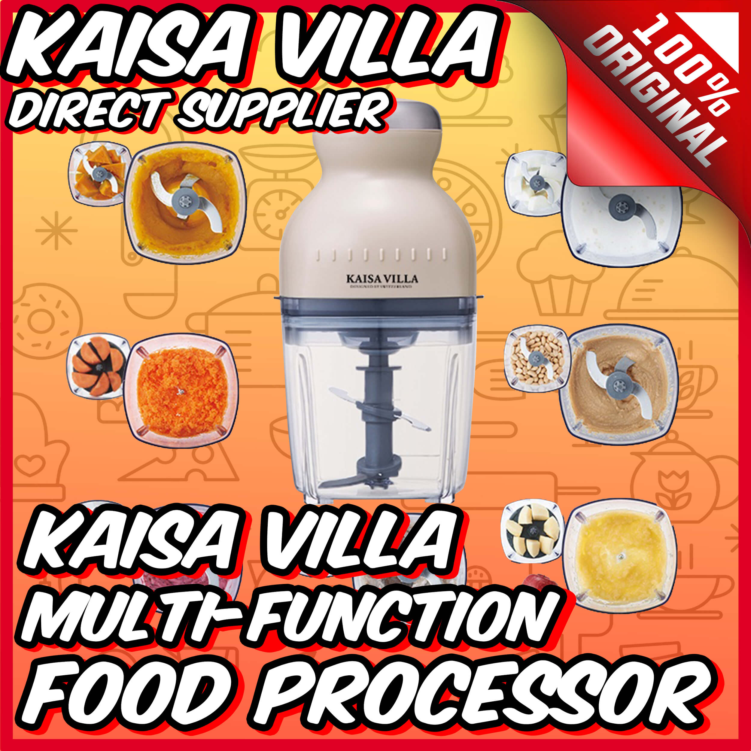 Kaisa Villa meat grinder electric food processor food grinder multi