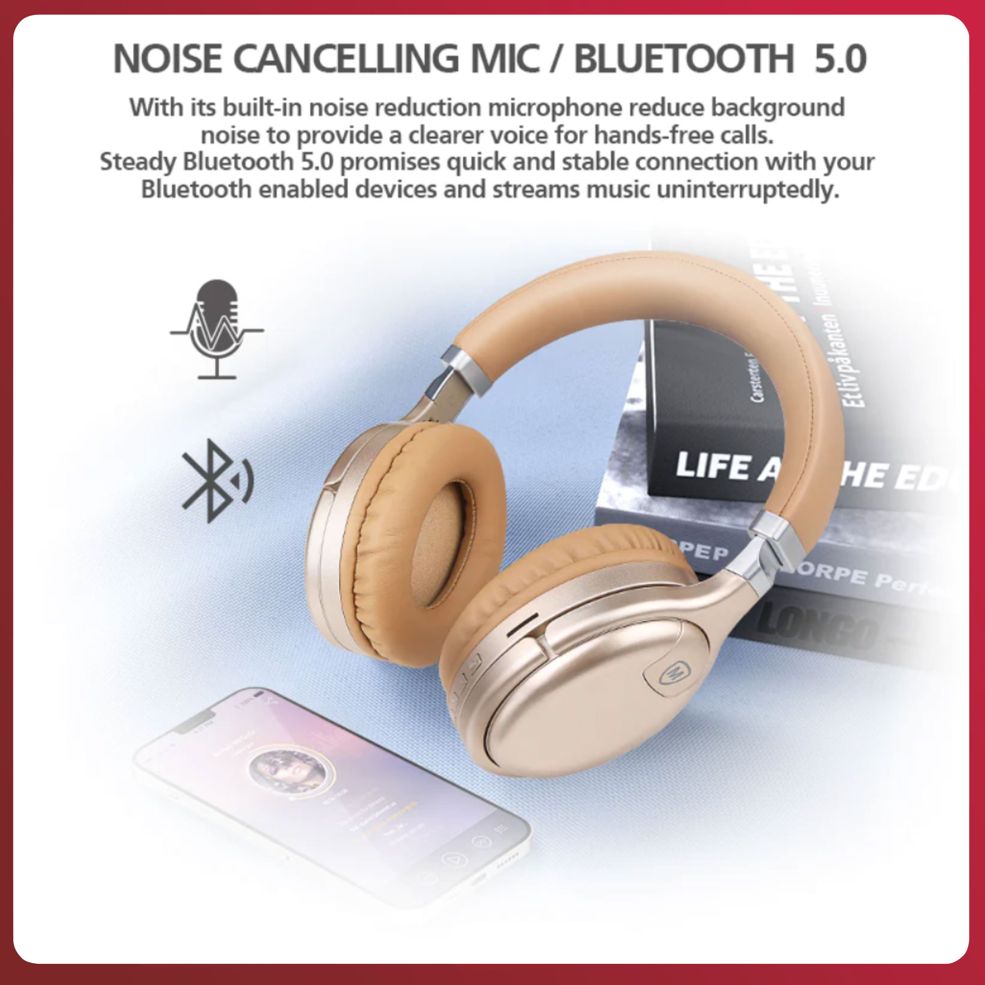 Micropack MHP-200B Bluetooth Headset - Gold