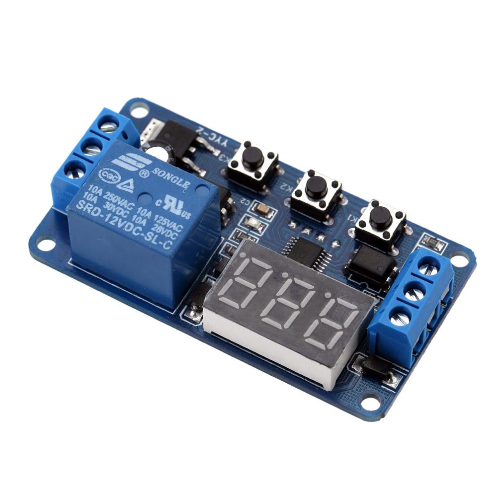 12V LED Display Automation Digital Delay Timer Control Switch Relay Module
