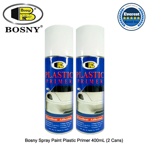 Bosny Spray Paint Plastic Primer 400mL (2 Cans) Lazada PH