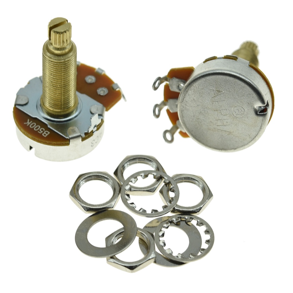HR(Ready Stock)2Pack Full Size Alpha Guitar Bass Pots Potentiometer
