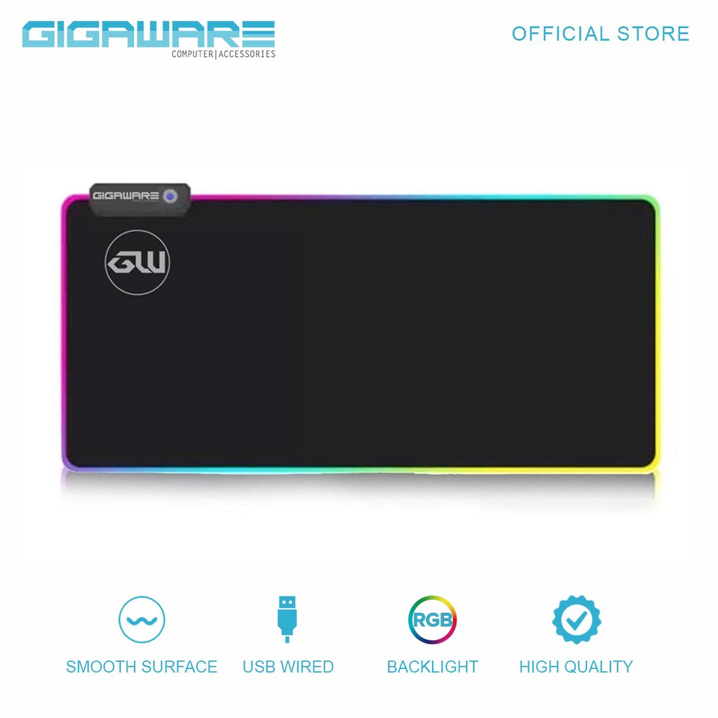 Gigaware LED Lighting RGB Large Gaming Mouse Pad Comfortable Playing Keypad 800x300 Lazada PH