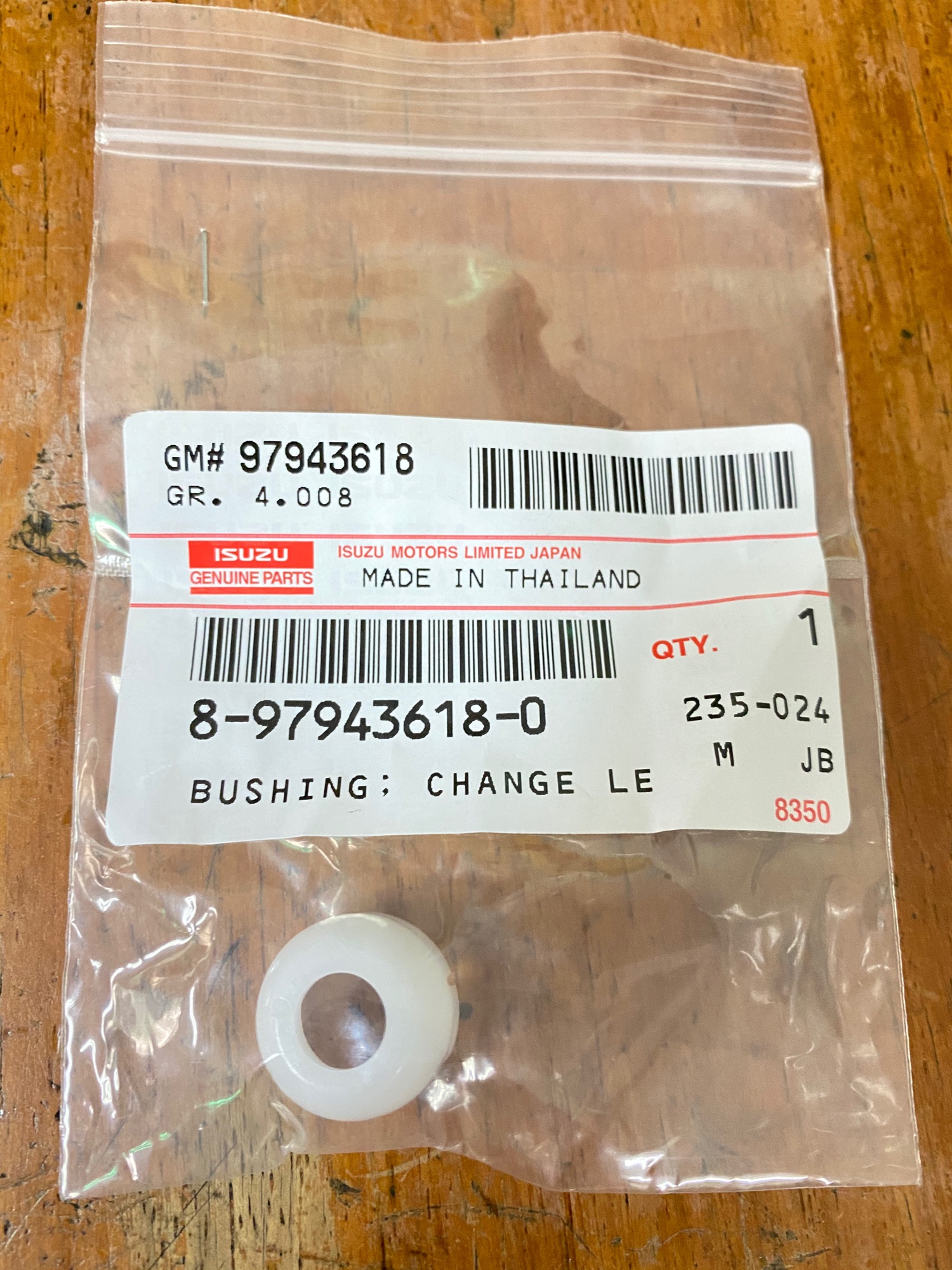 Isuzu Change Lever Bushing (Small) (Kambyo) Crosswind Sportivo TFR