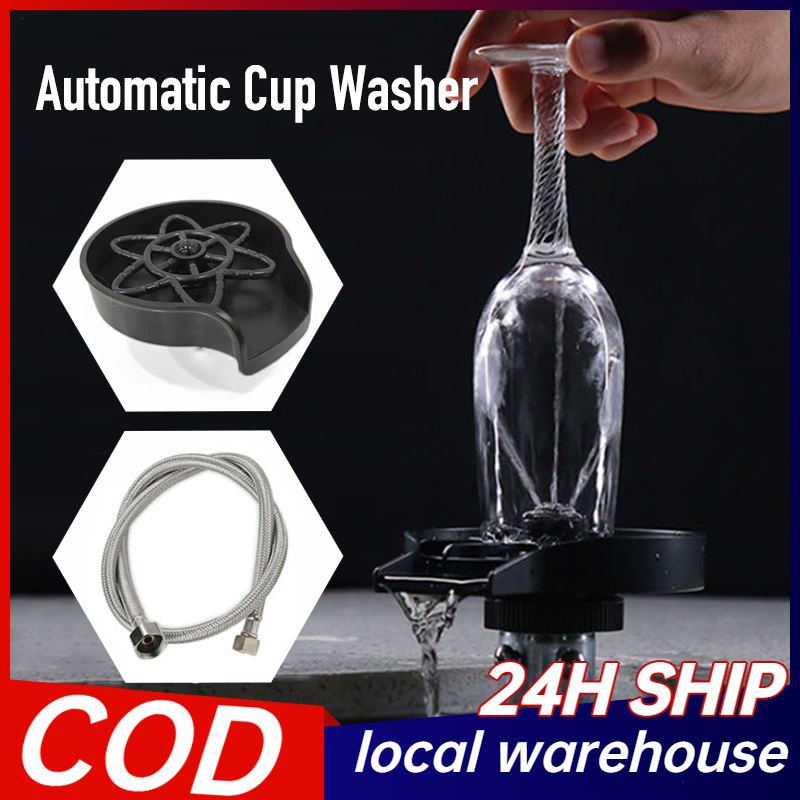 Automatic Bottle Washer With Free Water Pipe Cup Washer Glass Washer Cleaner Glass Rinser