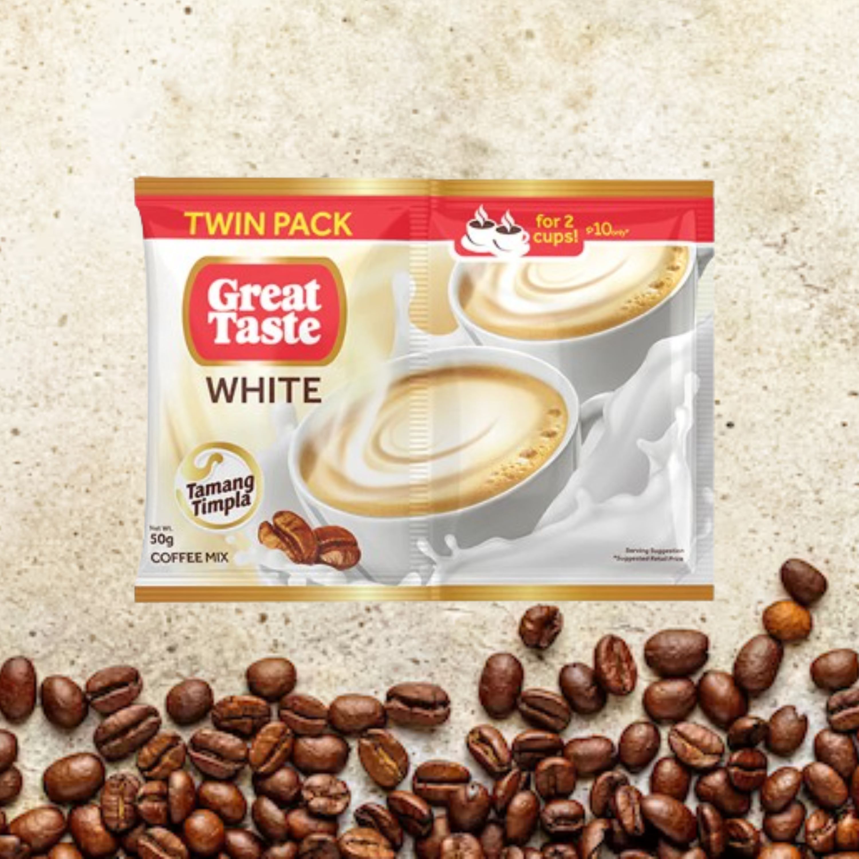 Great Taste 3in1 Coffee - White Twin Pack Light Roast Twin Pack