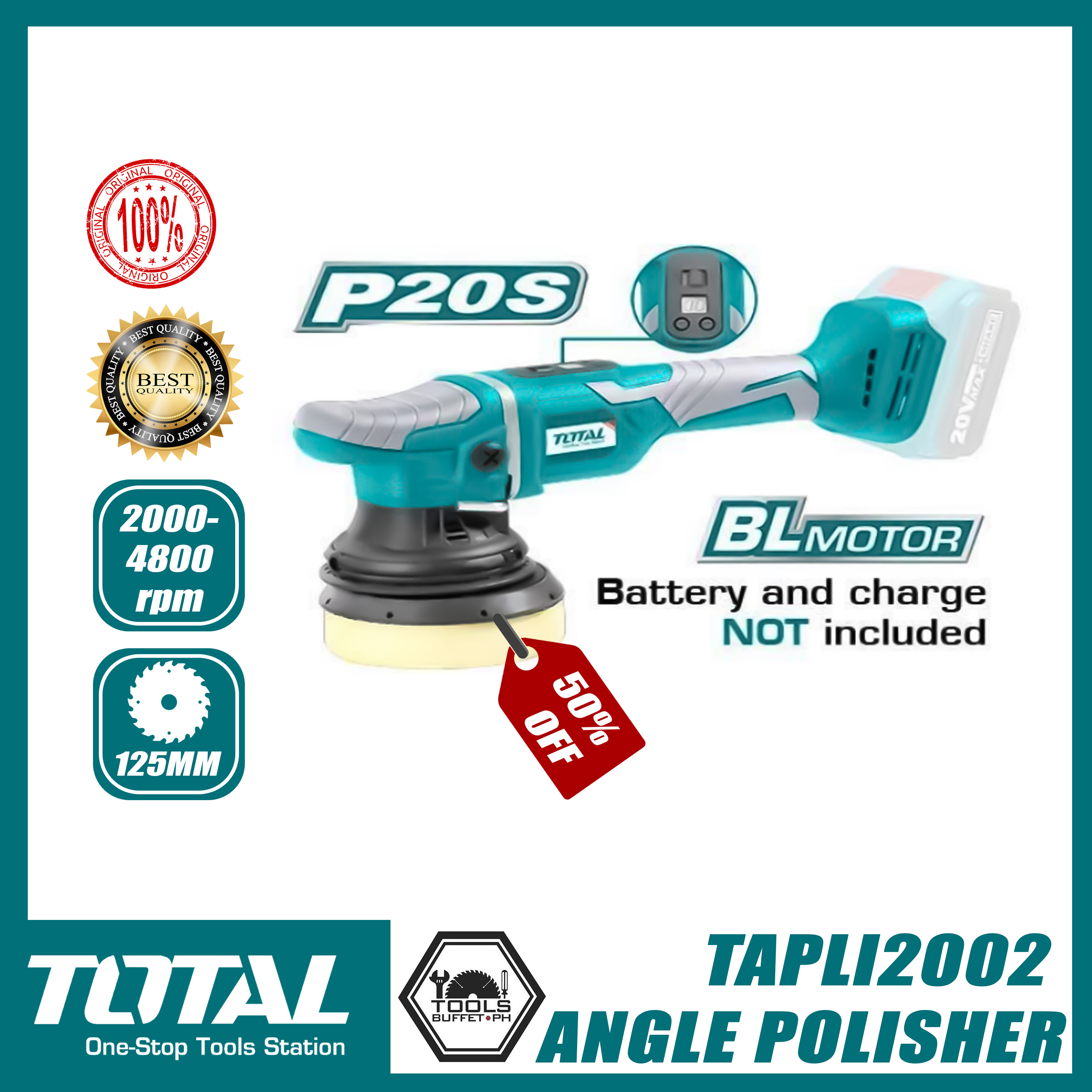 TOTAL ANGLE POLISHER (125MM) Lazada PH