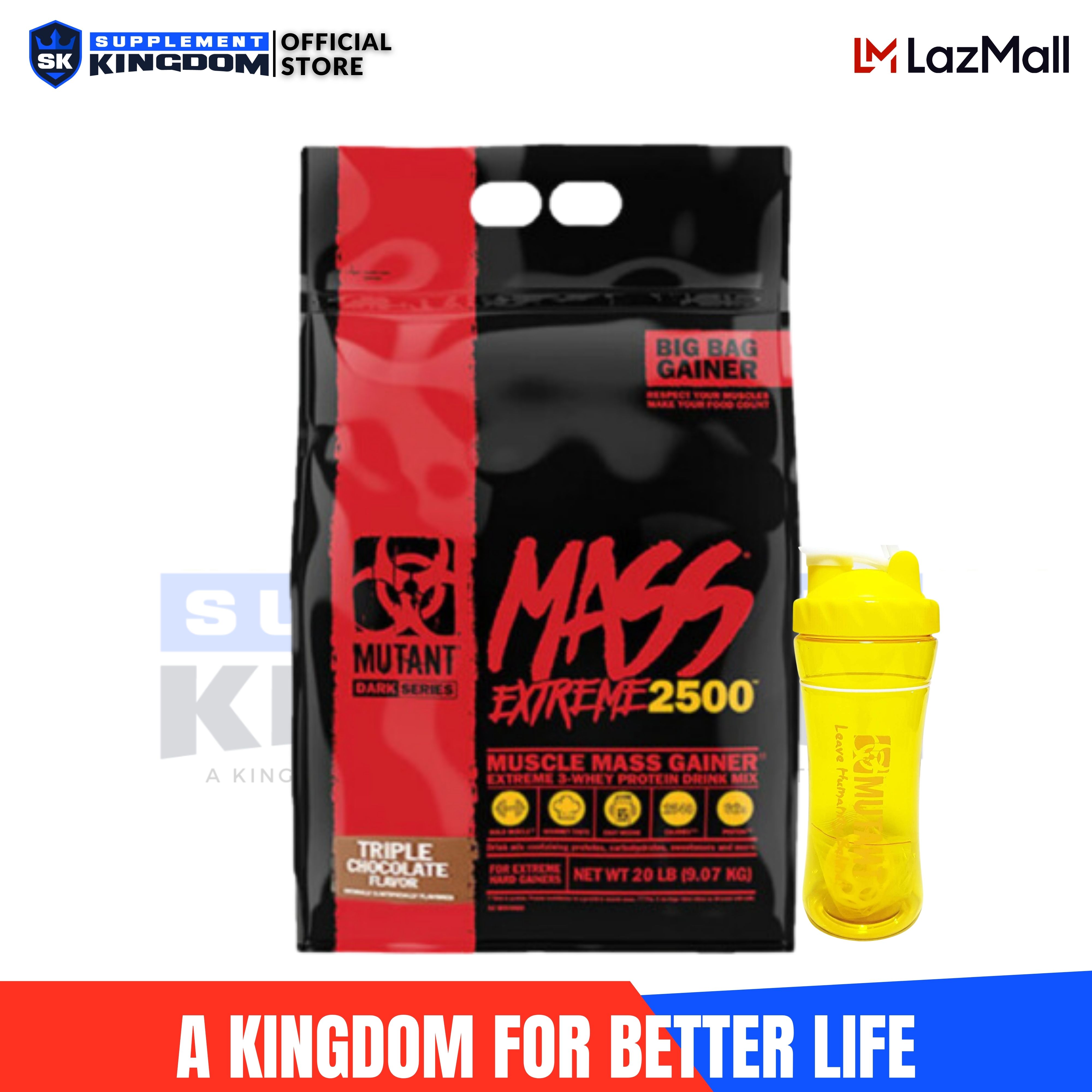 Mutant Mass Extreme 2500 20lbs Lazada Ph 1518