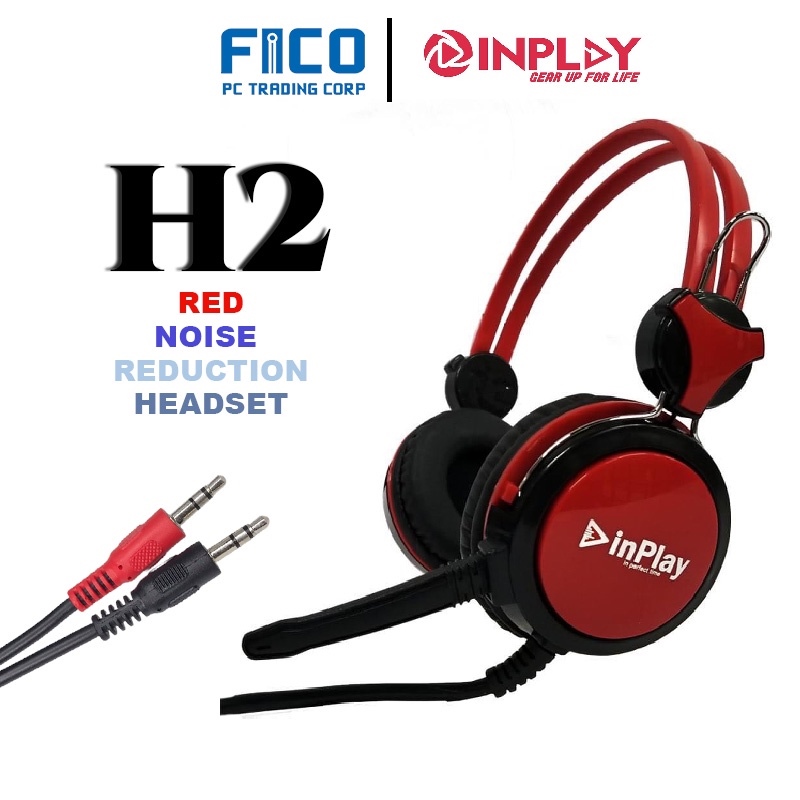 NPLAY H2 NOISE REDUCTION GAMING HEADSET with Microphone 1.5 meter