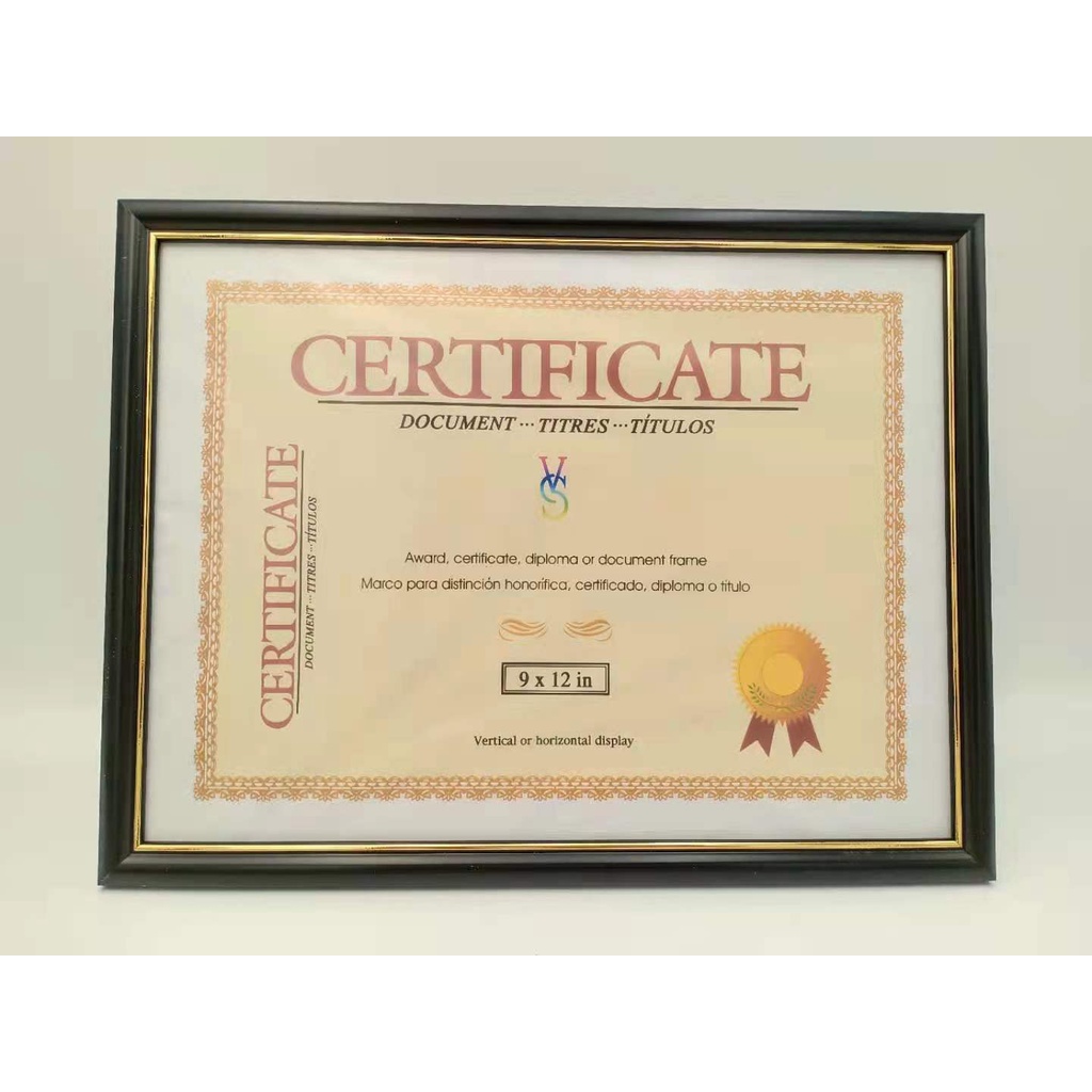 Certificate frame 9x12 sizes Diploma | Lazada PH