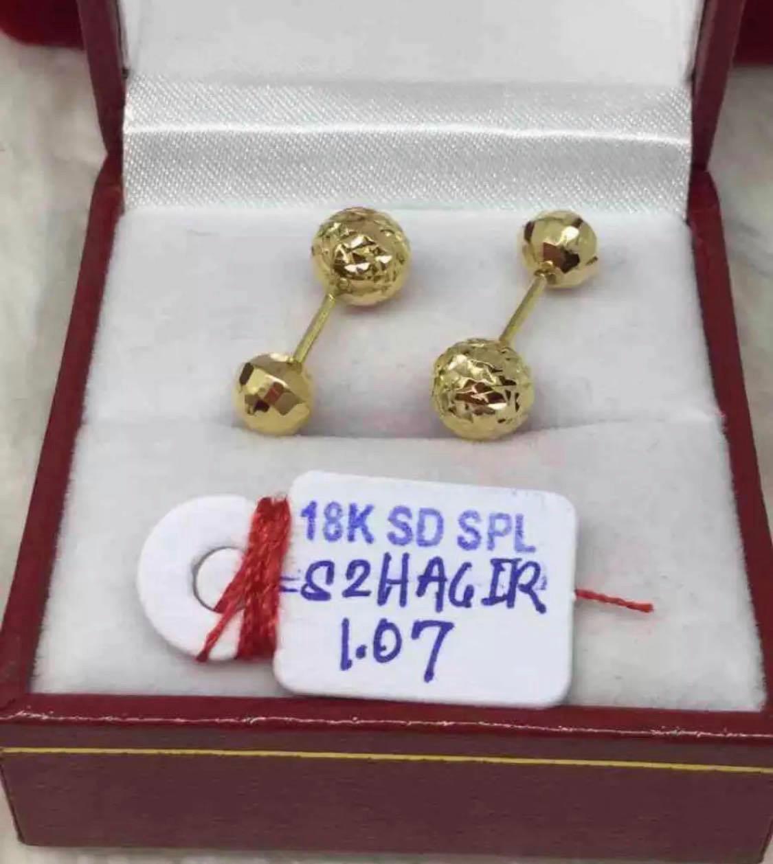 Pawnable Gold Earrings Sale 18k | Lazada PH