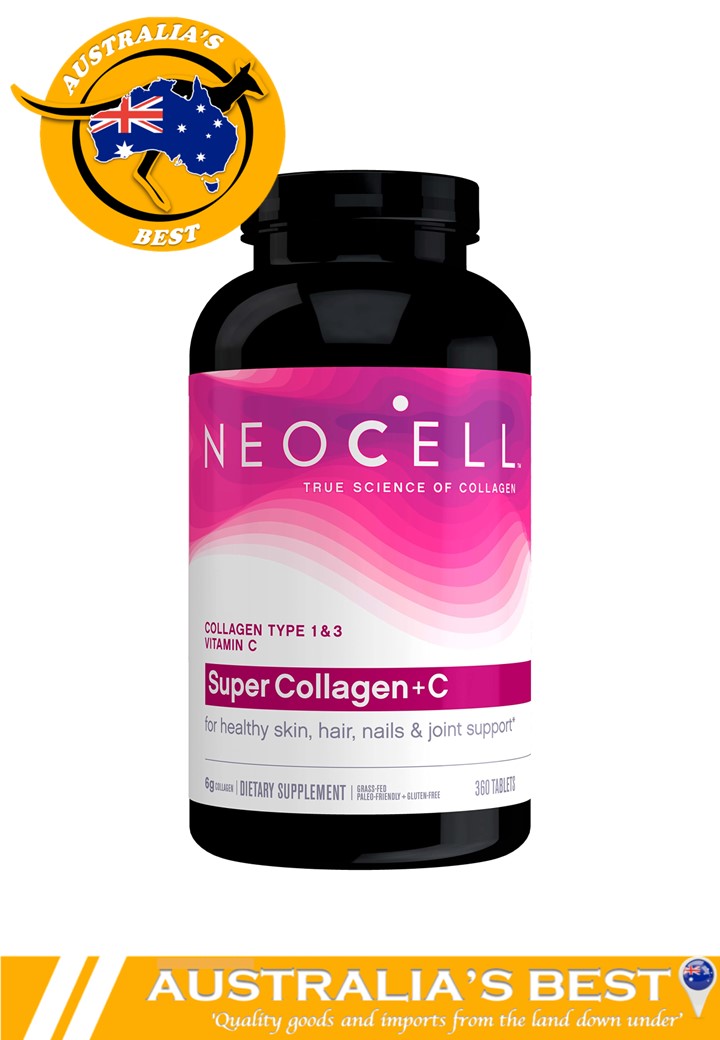 NeoCell Super Collagen + C 6,000mg (6g) Collagen Types 1 & 3 Plus ...