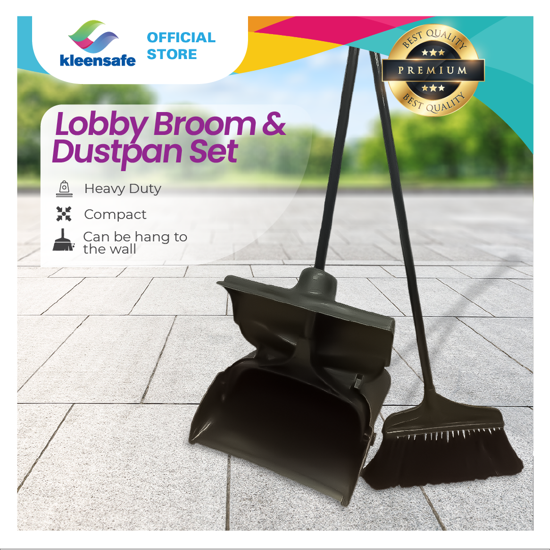 Duo-Pan Lobby Broom & Dust Pan