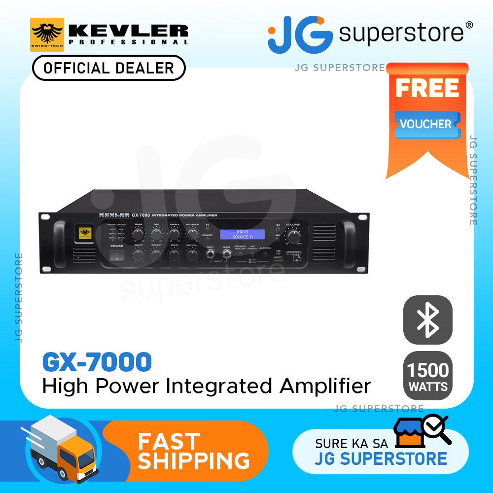 KEVLER GX7000 1500W X2 High Power Integrated Amplifier with USB and
