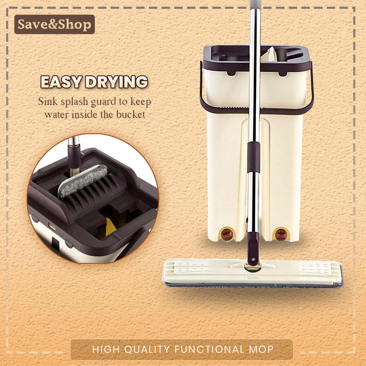 SCRATCH MOP WITH BUCKET / spin mop / mop with spinner on sale / mop for