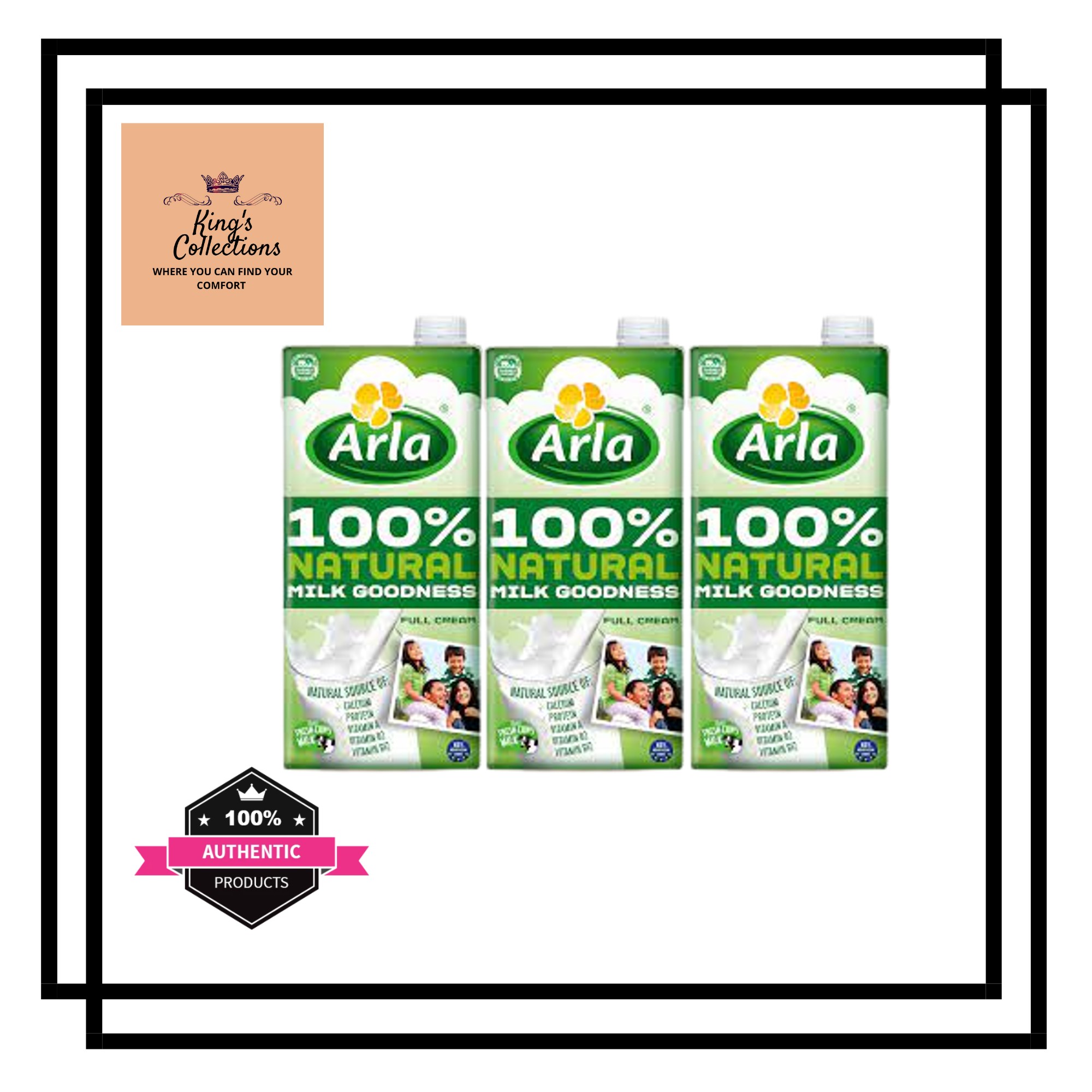 Arla Full Cream Milk 100 Natural 3x1L Lazada PH