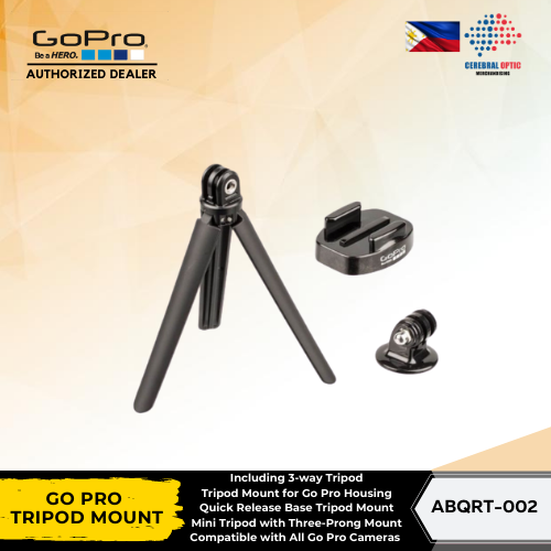 GoPro Tripod Mount (Including 3Way Tripod) for All GoPro Cameras