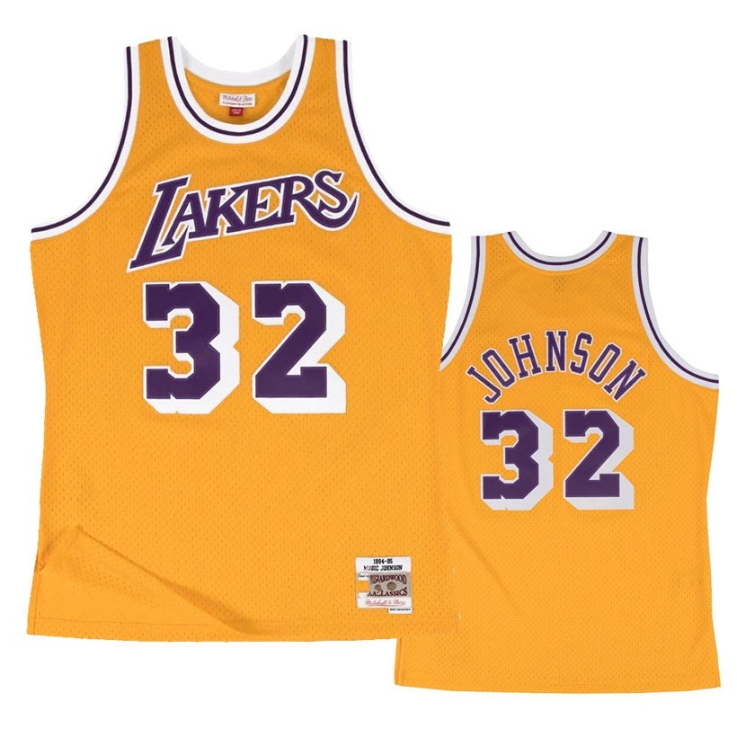 Lakers on sale yellow jersey