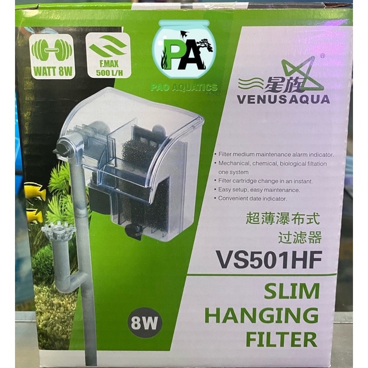 venus aqua slim hanging filter hang on filter hang on back vs501hf