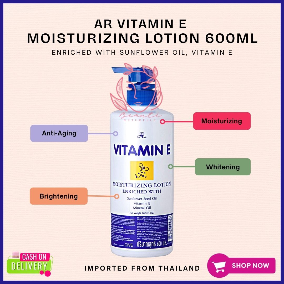 Beaute Naturelle AR VITAMIN E LOTION 600ml Original and Authentic