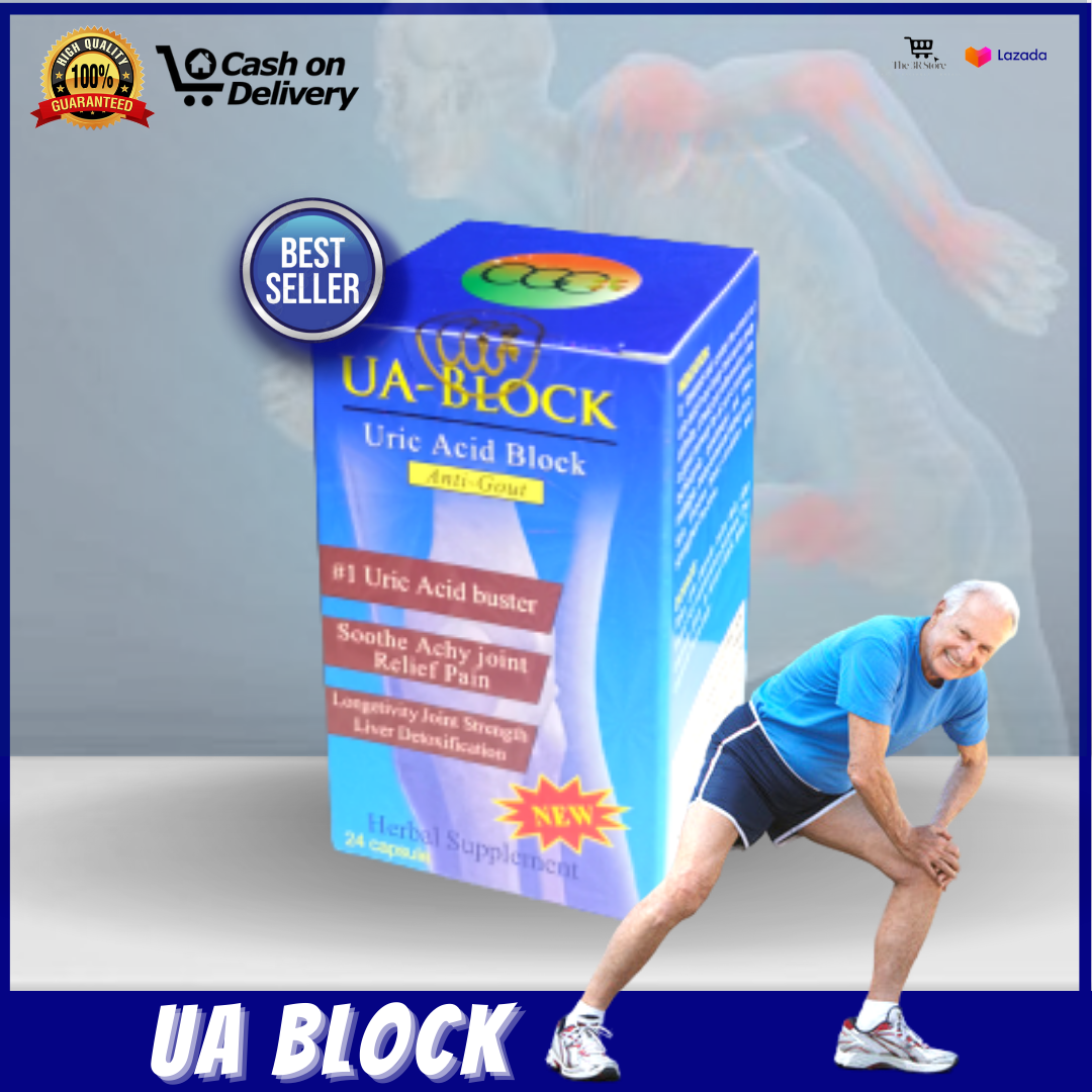 😮 Original 100 UA Block Uric Acid Block Anti Gout 24 Capsules uric acid buster joint relief